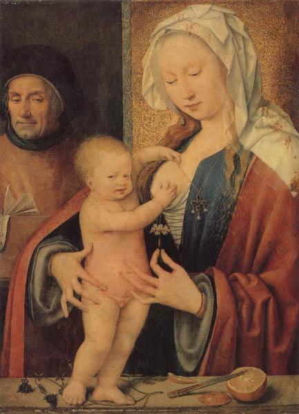 Joos van cleve Holy Family France oil painting art